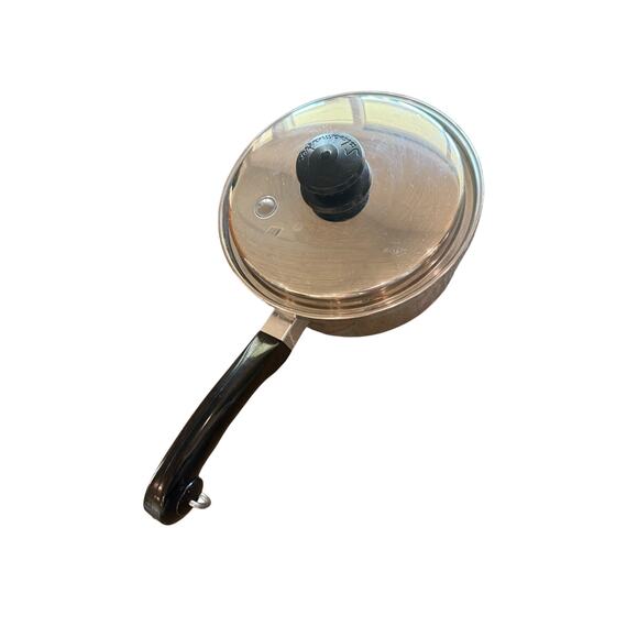 Small Saladmaster T304S Saucepan with Vented Lid Stainless Steel Pot Copokware - Picture 3 of 8